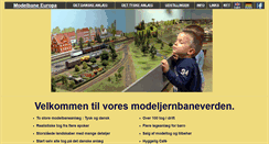 Desktop Screenshot of modelbaneeuropa.dk