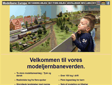 Tablet Screenshot of modelbaneeuropa.dk